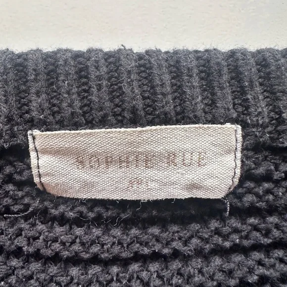 Sophie Rue Striped Sweater - Black, Orange, Cream - Picture 3 of 3